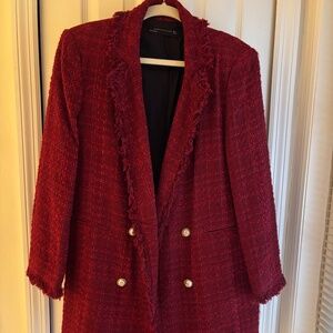 Zara Women's Tweed blazer Large